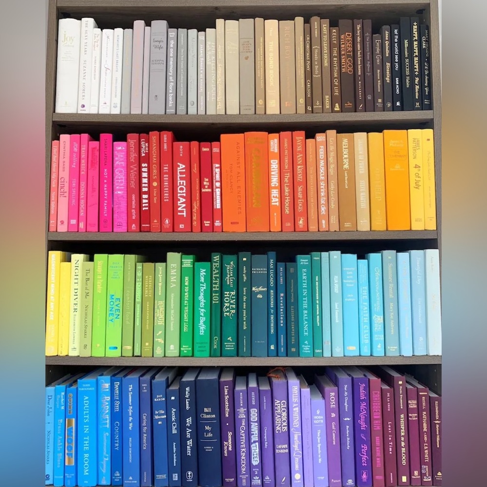 RAINBOW BOOKSHELF HARDBACK BOOK BUNDLE